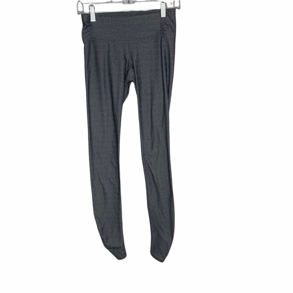 Athleta Pants - Athleta Womens Gray Herringbone Ruched Leggings